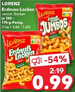Kaufland LORENZ Erdnuss-Locken Angebot