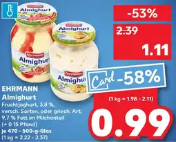 Kaufland EHRMANN Almighurt Angebot