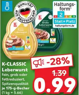 Kaufland K-CLASSIC Leberwurst Angebot