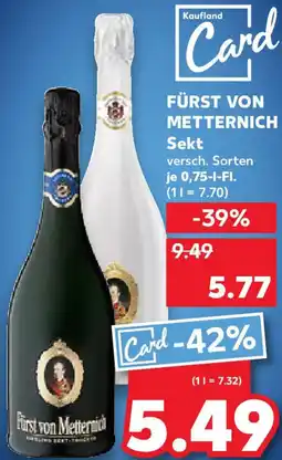 Kaufland FÜRST VON METTERNICH Sekt Angebot