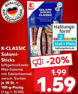 Kaufland K-CLASSIC Salami- Sticks Angebot