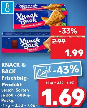 Kaufland KNACK & BACK Frischteig- Produkt Angebot