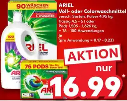 Kaufland ARIEL Voll- oder Colorwaschmittel Angebot