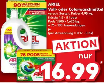 Kaufland ARIEL Voll- oder Colorwaschmittel Angebot