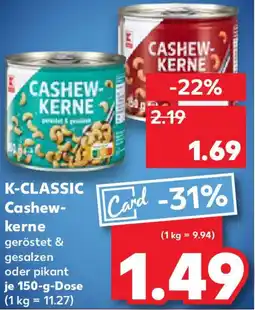 Kaufland K-CLASSIC Cashew-kerne Angebot