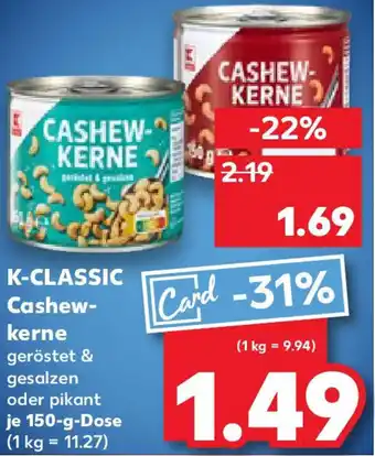 Kaufland K-CLASSIC Cashew-kerne Angebot