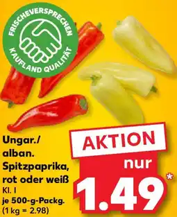 Kaufland Ungar./ alban. Spitzpaprika, rot oder weiß Angebot