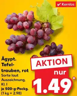 Kaufland Ägypt. Tafel- trauben, rot Angebot