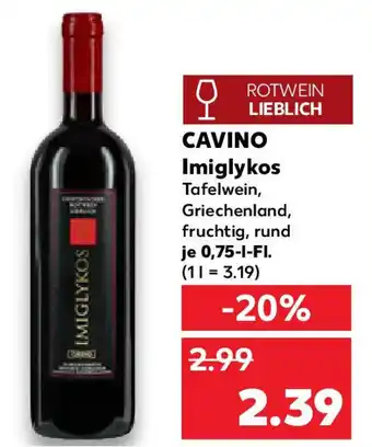 Kaufland CAVINO Imiglykos Angebot