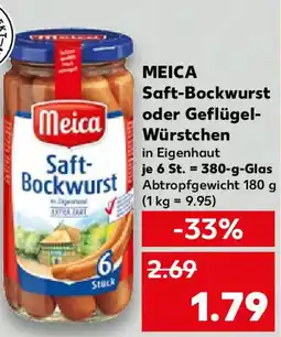 Kaufland MEICA Saft-Bockwurst oder Geflügel- Würstchen Angebot
