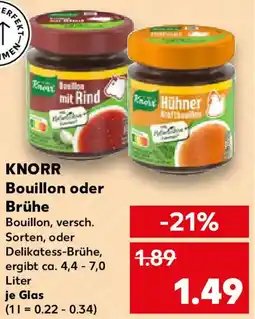 Kaufland KNORR Bouillon oder Brühe Angebot