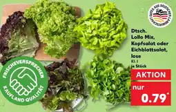 Kaufland Dtsch. Lollo Mix, Kopfsalat oder Eichblattsalat, lose Angebot