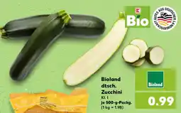 Kaufland Bioland dtsch. Zucchini Angebot