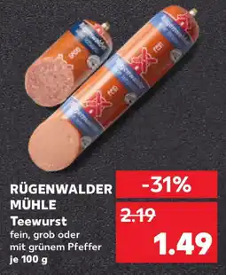 Kaufland RÜGENWALDER MÜHLE Teewurst Angebot