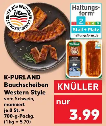 Kaufland K-PURLAND Bauchscheiben Western Style Angebot