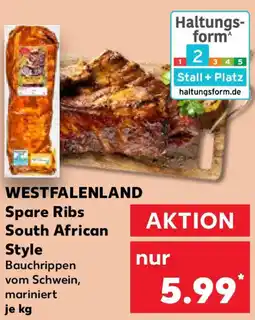 Kaufland WESTFALENLAND Spare Ribs South African Style Angebot