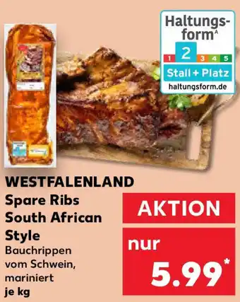 Kaufland WESTFALENLAND Spare Ribs South African Style Angebot