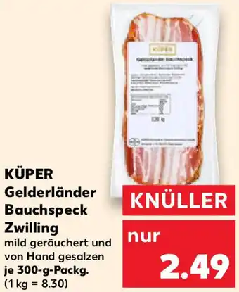 Kaufland KÜPER Gelderländer Bauchspeck Zwilling Angebot