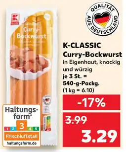 Kaufland K-CLASSIC Curry-Bockwurst Angebot