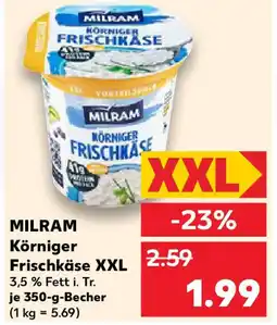 Kaufland MILRAM Körniger Frischkäse XXL Angebot