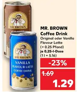Kaufland MR. BROWN Coffee Drink Angebot