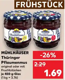 Kaufland MÜHLHÄUSER Thüringer Pflaumenmus Angebot