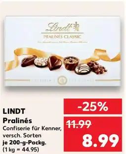 Kaufland LINDT Pralinés Angebot