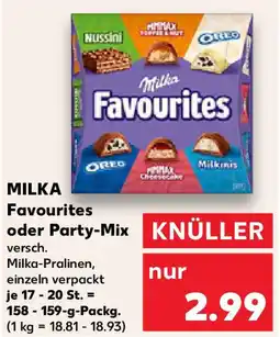 Kaufland MILKA Favourites oder Party-Mix Angebot