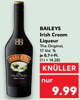 Kaufland BAILEYS Irish Cream Liqueur Angebot