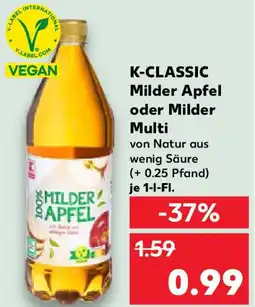 Kaufland K-CLASSIC Milder Apfel oder Milder Angebot