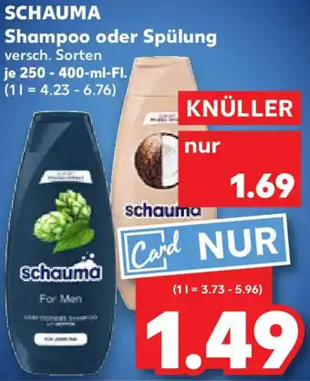 Kaufland SCHAUMA Shampoo oder Spülung Angebot