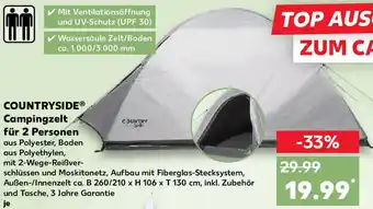 Kaufland COUNTRYSIDE Campingzelt für 2 Personen Angebot