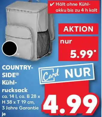 Kaufland COUNTRY- SIDE Kühl- rucksack Angebot