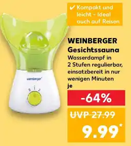 Kaufland WEINBERGER Gesichtssauna Angebot