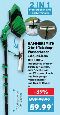 Kaufland HAMMERSMITH 2-in-1-Teleskop- Wasserbesen AquaClean DELUXE Angebot