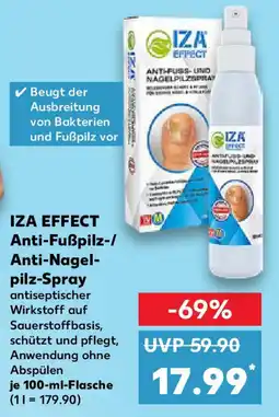 Kaufland IZA EFFECT Anti-Fußpilz-/ Anti-Nagel- pilz-Spray Angebot