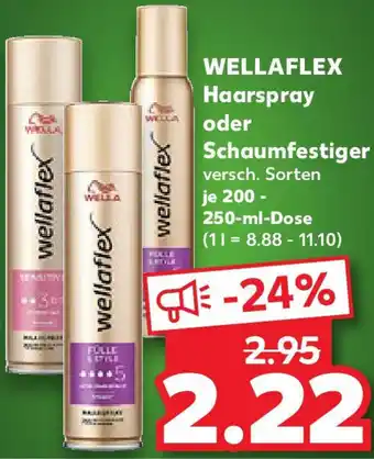 Kaufland WELLAFLEX Haarspray oder Schaumfestiger Angebot