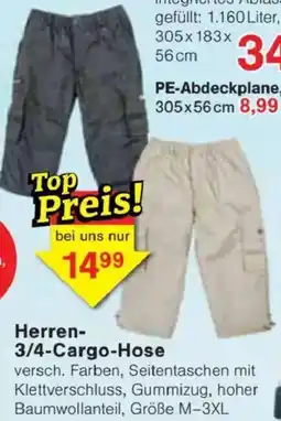 Jawoll Herren- 3/4-Cargo-Hose Angebot