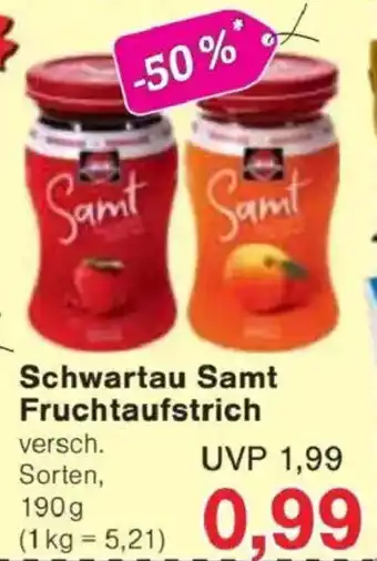 Jawoll Schwartau Samt Fruchtaufstrich Angebot