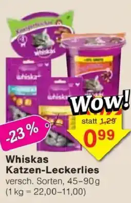 Jawoll Whiskas Katzen-Leckerlies Angebot