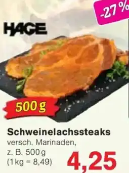 Jawoll Schweinelachssteaks Angebot