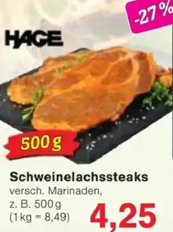 Jawoll Schweinelachssteaks Angebot