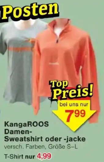Jawoll KangaROOS Damen- Sweatshirt oder -jacke Angebot