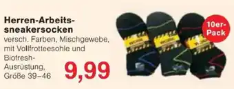 Jawoll Herren-Arbeits- sneakersocken Angebot