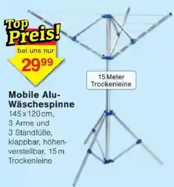 Jawoll Mobile Alu- Wäschespinne Angebot