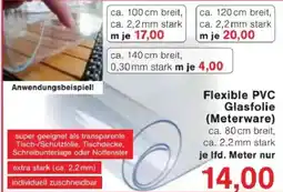 Jawoll Flexible PVC Glasfolie (Meterware) Angebot