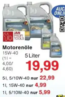 Jawoll JAN PROFI TOOLS Motorenöle Angebot