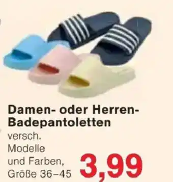 Jawoll Damen- oder Herren- Badepantoletten Angebot