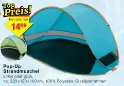 Jawoll Pop-Up Pop-Up Strandmuschel türkis oder grün, Angebot