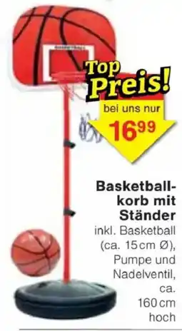 Jawoll Basketball- korb mit Ständer Angebot